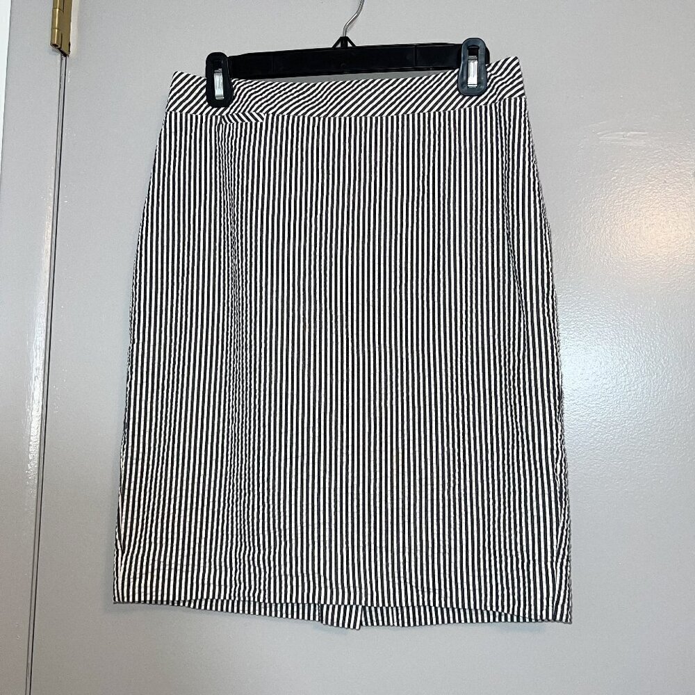 J.Crew Factory Cotton Striped Pencil Skirt Size 4